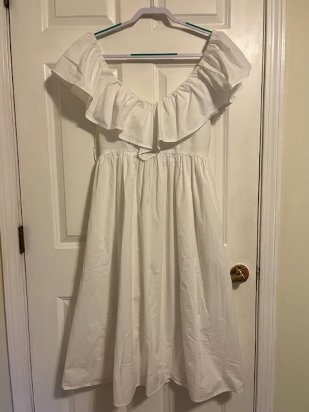 Adam Lippes cotton dress, size 6, white.